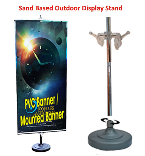 Sand Base Outdoor Banner Stand